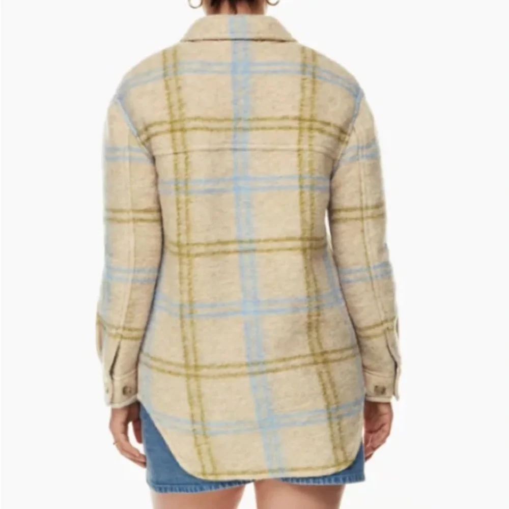 Aritzia Wilfred Free The Ganna™ Shirt Jacket in Marcel Lt Brc/ Azrn Bl |Size S - Picture 2 of 16